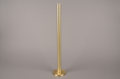 A016E0 Gold metal candle holder H51.5cm