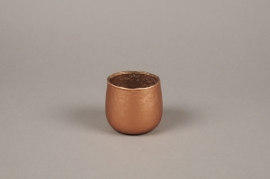 A016G2 Copper glass candle jar D7cm H7cm