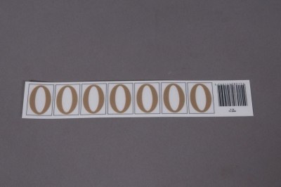 A016K4 Set of 50 letters O 33mm