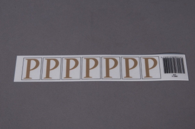 A017K4 Pochette de 70 lettres P 33mm