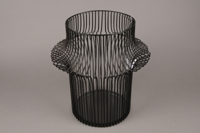 A017KU Black metal light holder D39cm H40cm