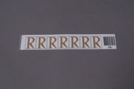 A019K4 Pochette de 70 lettres R 33mm