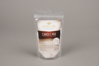 A019L3 Sachet 200gr granule bougie blanche rouge