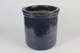 A021CA Blue ceramic pot D43.5cm H47cm