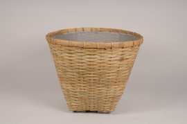 A021LC Natural bamboo and resin planter D70.5cm H58cm