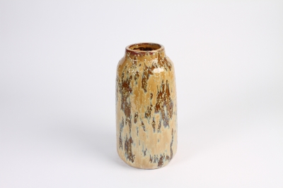 A021LG Vase en c�ramique beige antique D15cm H29cm