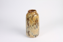 A021LG Vase en céramique beige antique D15cm H29cm
