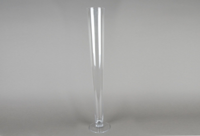 A021PQ Vase en verre fl�te D11cm H80cm