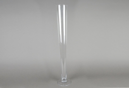 A021PQ Vase en verre flûte D11cm H80cm
