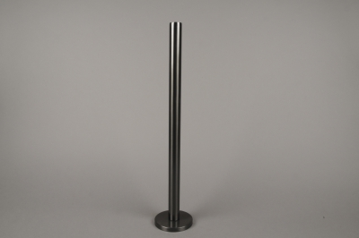 A022E0 Bougeoir m�tal noir H51.5cm