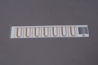 A022K4 Set of 50 letters U 33mm