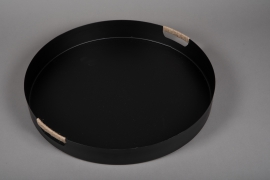 A022KU Black metal tray D51.5cm