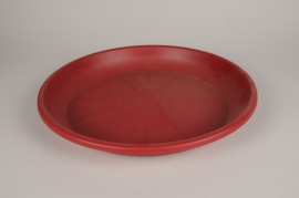A023DB Red plastic saucer D39.5cm
