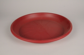 A023DB Soucoupe en plastique rouge D39.5cm