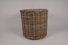 A026AG Cache-pot en kubu naturel D70cm H70cm