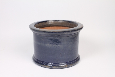 A026CA Pot en c�ramique bleu D35cm H24cm
