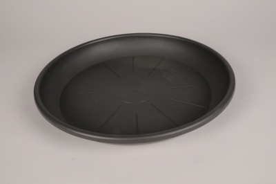 A027DB Dark grey plastic saucer D65cm