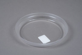 A027K7 Soucoupe en plastique transparente D21cm