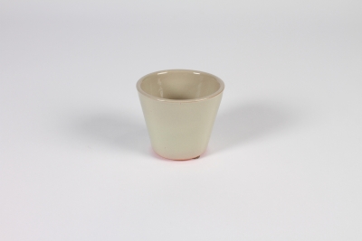 A027N6 Cache-pot en c�ramique vert D8cm H7cm