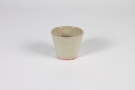 A027N6 Green ceramic planter D8cm H7cm