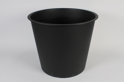 A028A5 Black plastic conical bucket D45.5cm H39cm