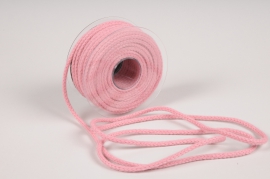 A028QL Pink rope ribbon 6mm x 20m