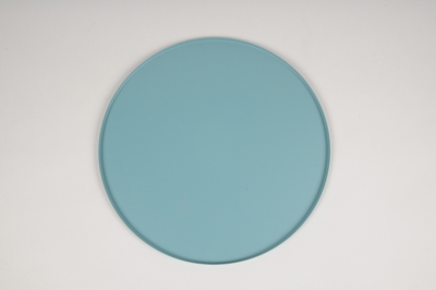 A029CC Plateau en m�tal bleu D29.5cm