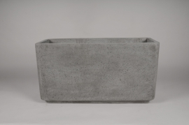 A032TT Jardinière en ciment gris 75x27cm H40cm