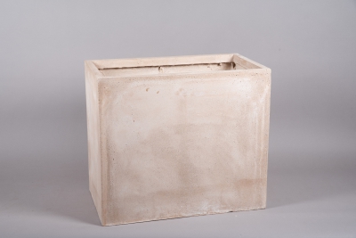 A032VV Jardini�re haute en fibre sable 70x40cm H60cm