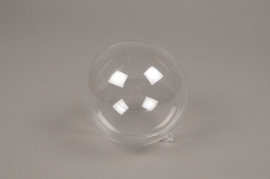 A033OZ Boîte de 3 boules plastiques ouvrables transparentes D20cm