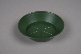 A033T7 Green plastic saucer D12cm 