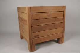 A036TT Teak planter 50x50cm H51cm