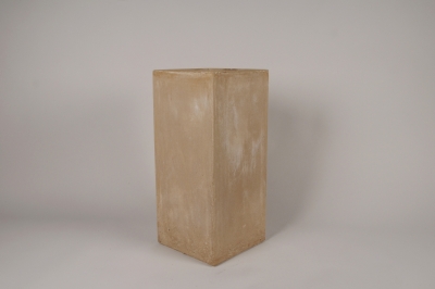 A036VV Sand fiber planter 27x27cm H60cm