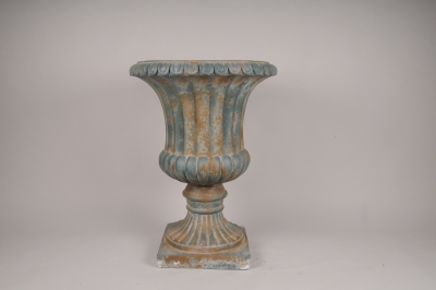 A037N9 M�dicis en r�sine bleu D57cm H76cm