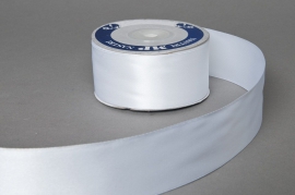 A037UN Satin ribbon white 40mmx25m