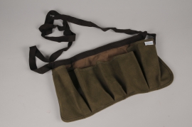 A038QV Green cloth tool belt L37cm H22cm