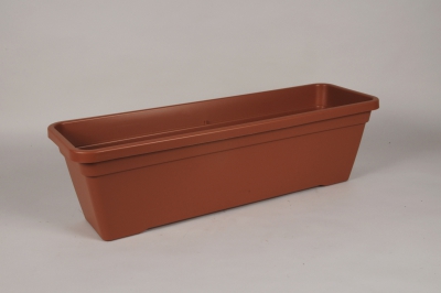 A039DBJardini�re en plastique terre cuite 77x24cm H22.5cm