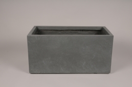 A040NM Jardinière en clayfibre gris clair 60.5x30.5cm H30cm