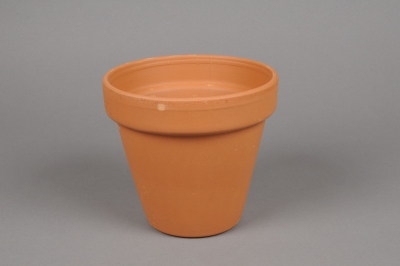 A041KF Pot horticole en terre cuite D15cm H14cm