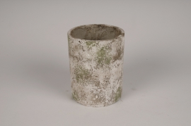 A042OZ Vase en béton vieilli D14cm H18cm
