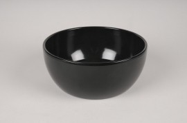 A044A8 Black ceramic bowl D22cm H9cm