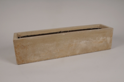 A044VV Jardini�re en fibre sable 70x17cm H17cm