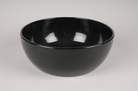 A046A8 Black ceramic bowl D30cm H11cm