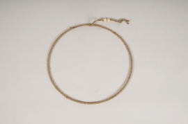 a046wg Cercle en corde naturelle D38cm