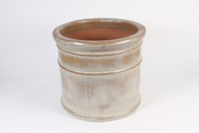 A050RR Pot en c�ramique beige D42cm H38cm