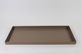 A051AT Taupe plastic saucer 101x41cm H5.5cm