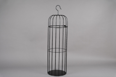 A051AY Black metal cage D30cm H109cm