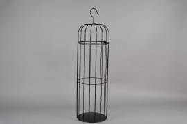A051AY Cage en métal noir D30cm H109cm