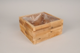 A054MZ Wooden planter 20x20cm H10cm