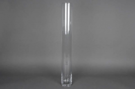 A054PQ Vase en verre cylindre D10cm H80cm